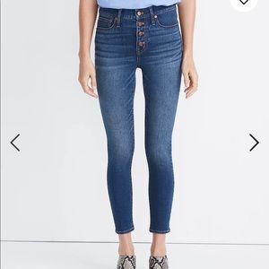 Madewell 9” mid-rise skinny crop jeans